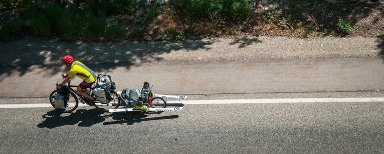 Pedaling to volcanic peaks