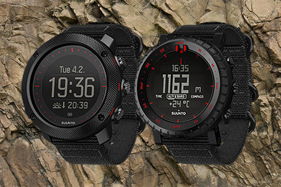 【美品】SUUNTO TRAVERSE ALPHA BLACK RED Military inspired variants of Suunto Core and Suunto Traverse Alpha