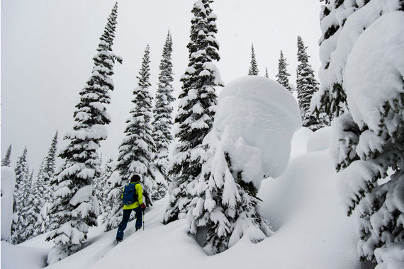 Greg Hill battles deep snow