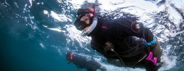 Crossing the Arctic Circle – by snorkel