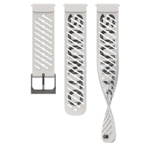 Suunto 22mm Athletic 5 Silicone Strap Pearl White S+M Watch Band