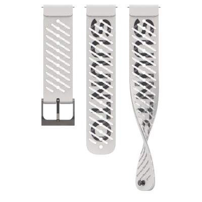 Suunto 22mm Athletic 5 Silicone Strap Pearl White S+M Watch Band