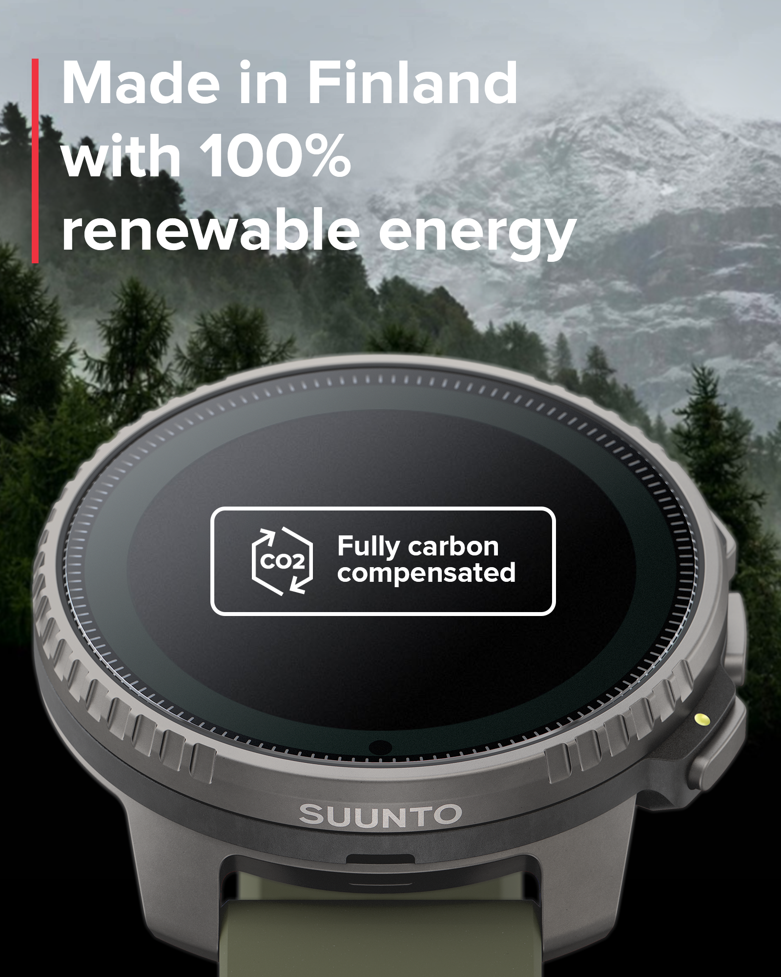 SUUNTO VERTICAL Titanium Solar Forest GPS Adventure Sports Watch
