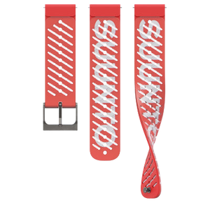 Suunto 22mm Athletic 5 Silicone Strap Lava Red S+M Watch Band