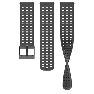 Suunto 22mm Athletic 2 Silicone Strap All Black S+M Watch Band