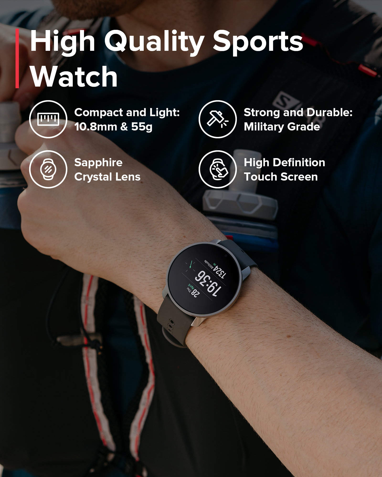 SUUNTO 9 PEAK PRO Pearl Gold GPS Sports Watch