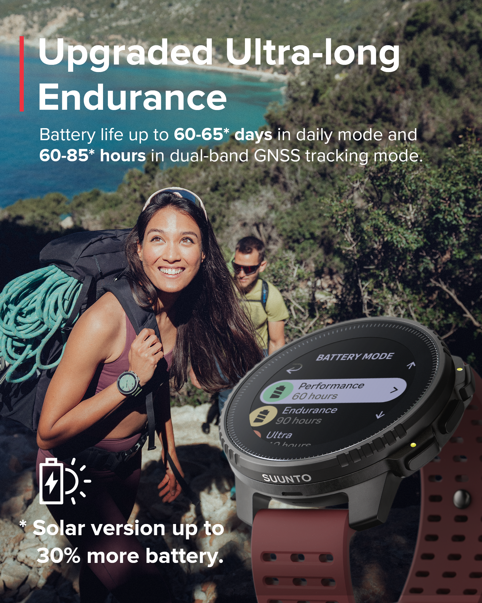 SUUNTO VERTICAL Black Ruby GPS Adventure Sports Watch