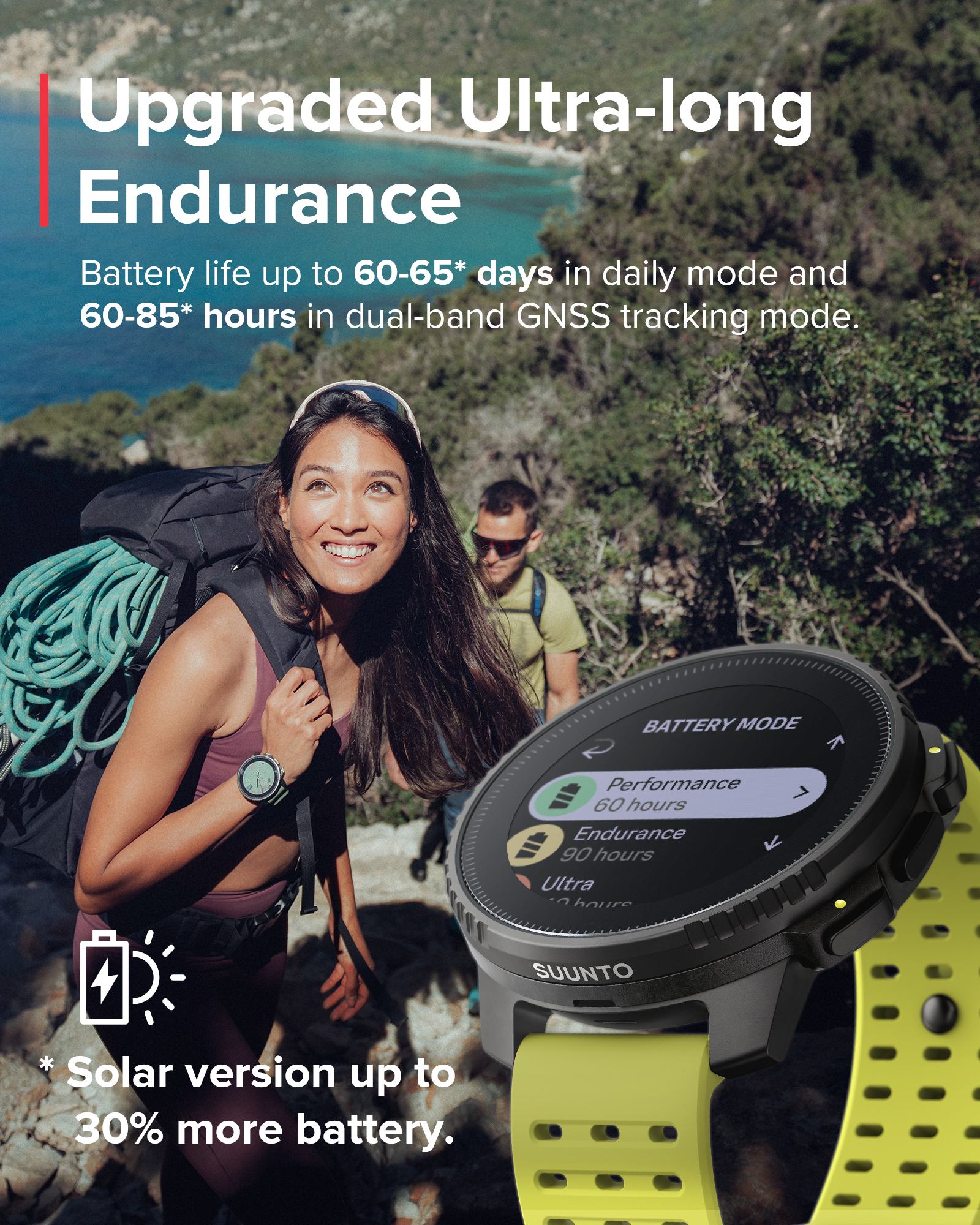 SUUNTO VERTICAL Black Lime GPS Adventure Sports Watch