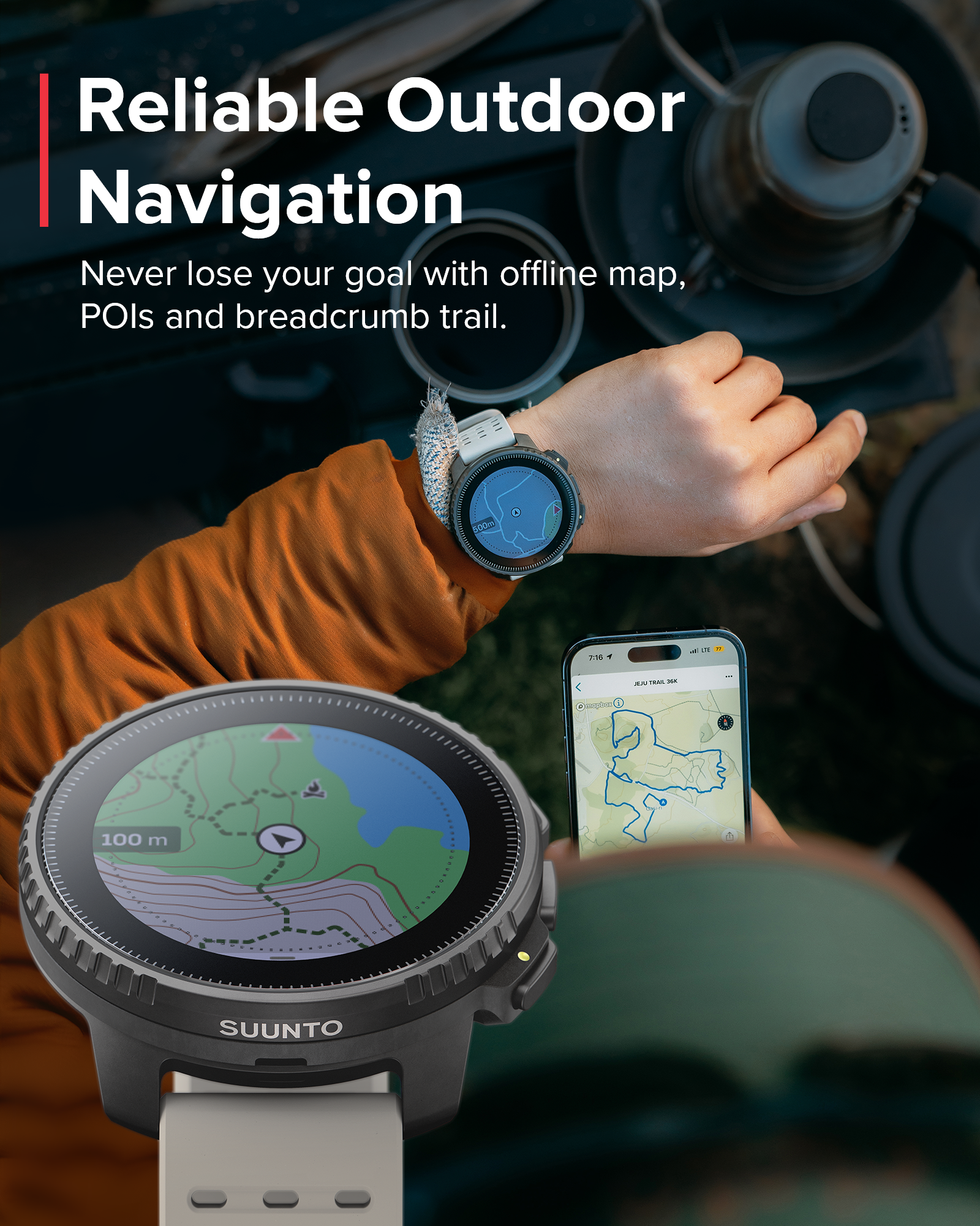 SUUNTO VERTICAL Black Sand GPS Adventure Sports Watch