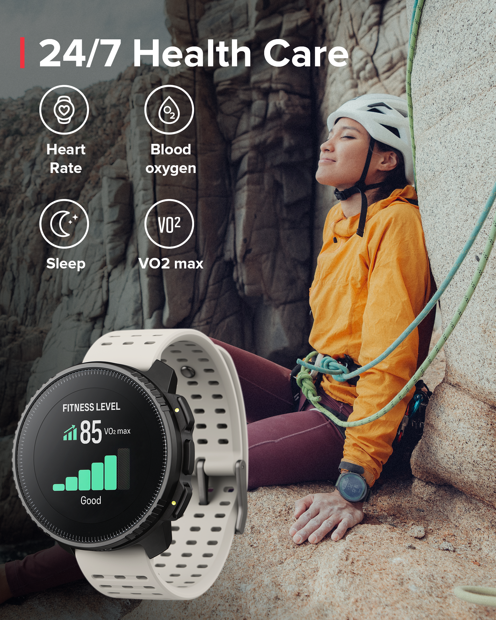 SUUNTO VERTICAL Titanium Solar Sand GPS Adventure Sports Watch