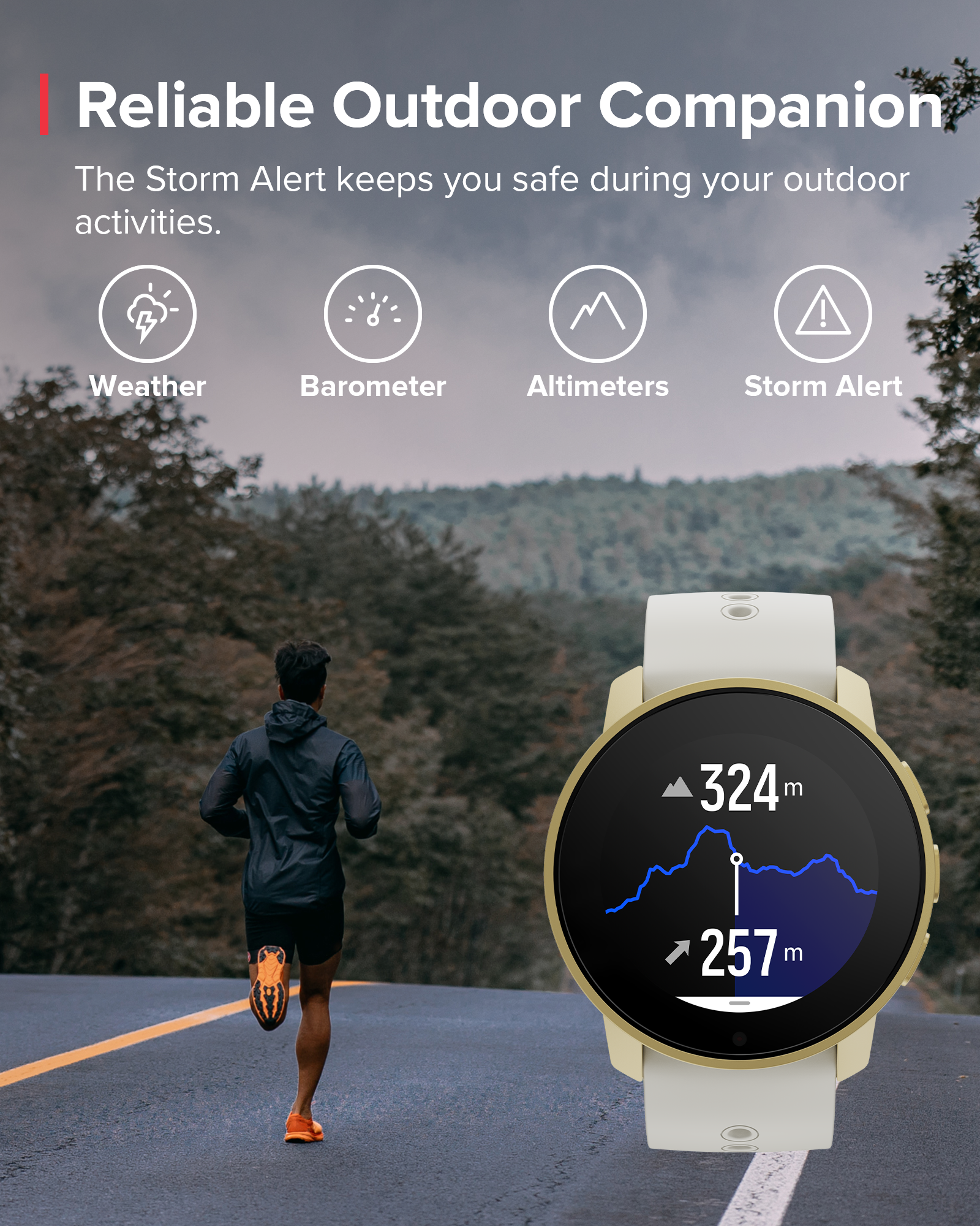 SUUNTO 9 PEAK PRO Pearl Gold GPS Sports Watch