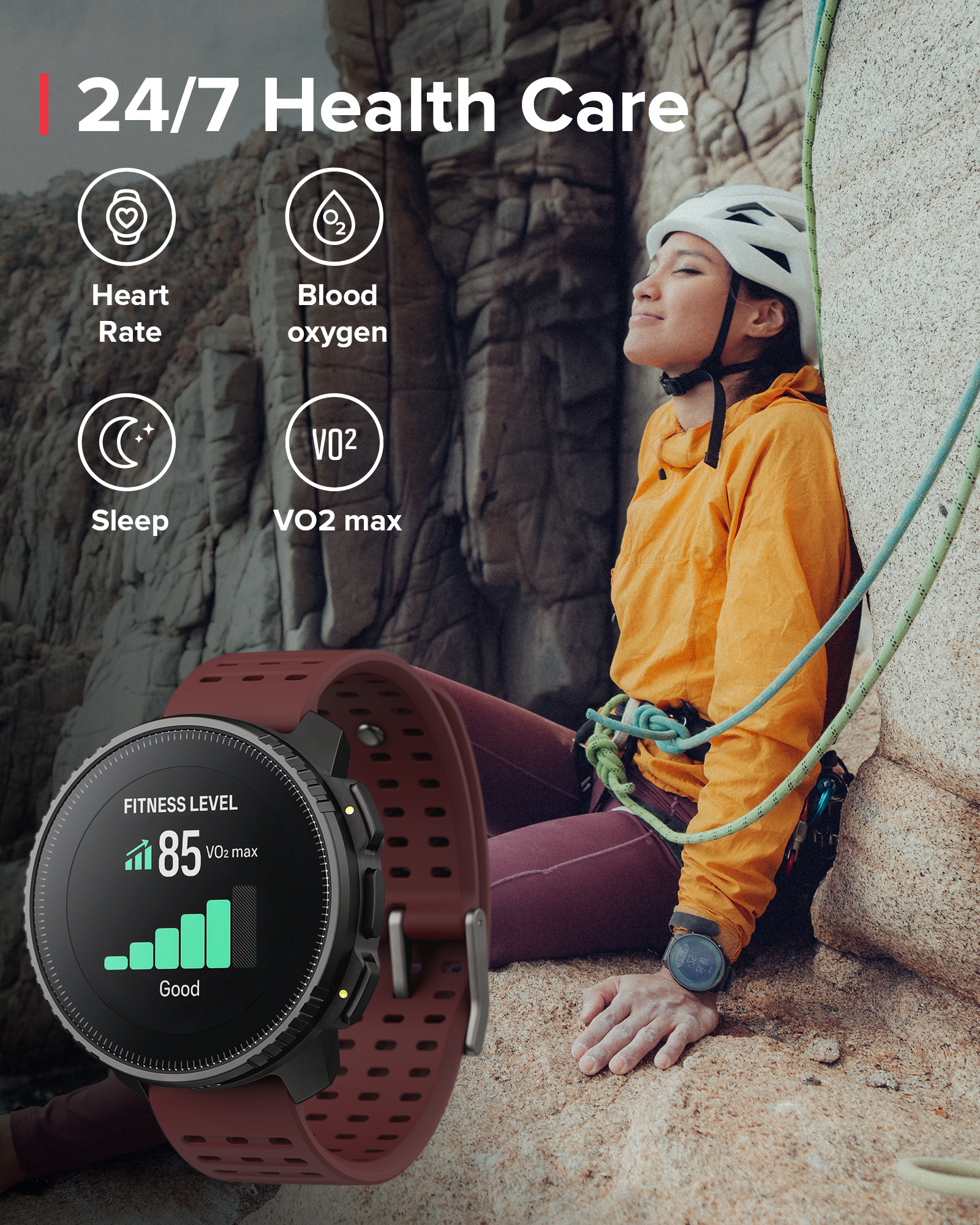 SUUNTO VERTICAL Black Ruby GPS Adventure Sports Watch