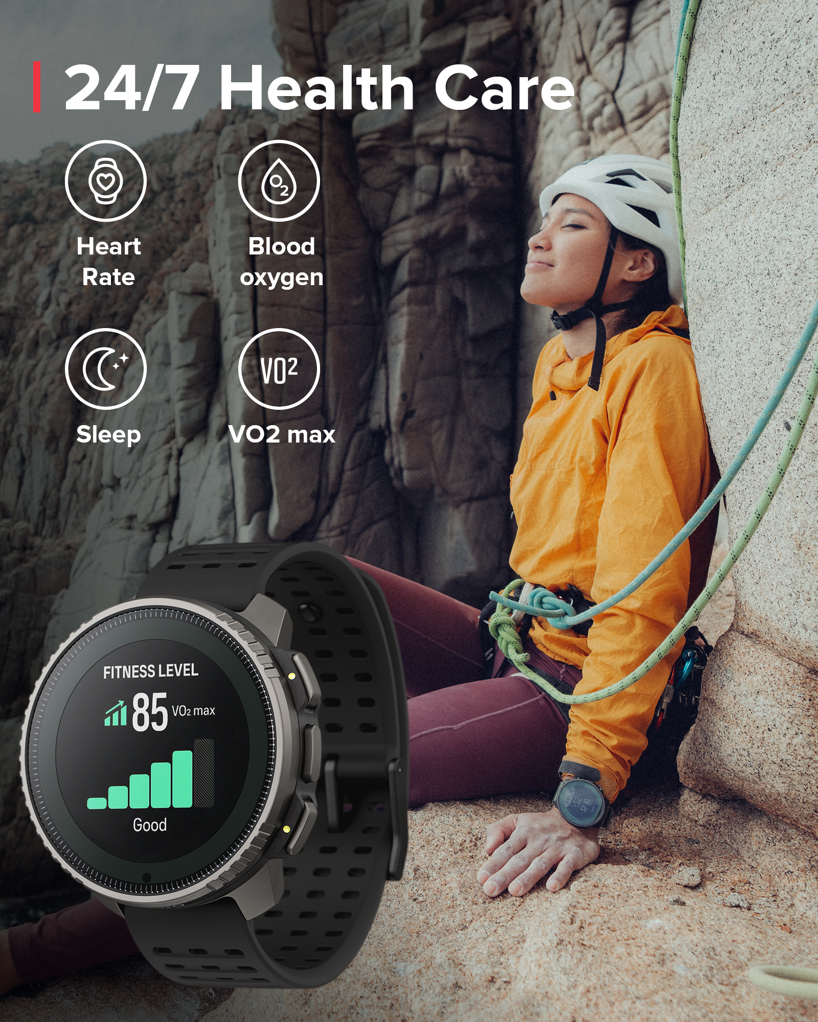 SUUNTO VERTICAL Titanium Solar Black GPS Adventure Sports Watch