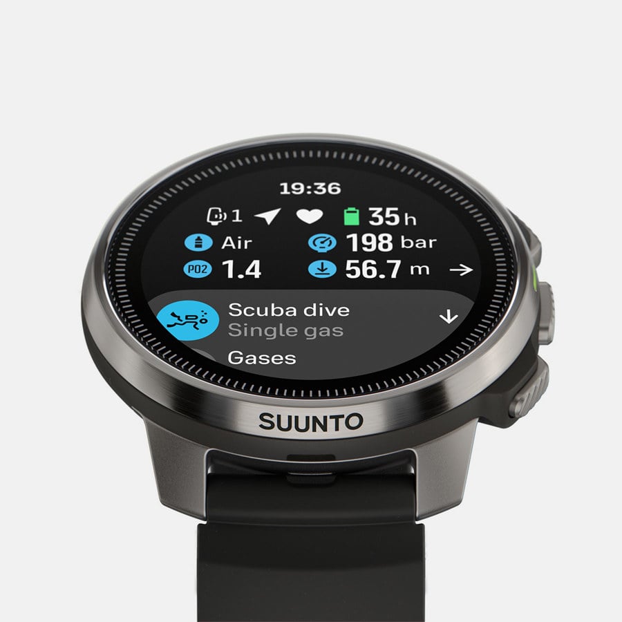 SUUNTO OCEAN Steel Black Dive Computer & Sports Watch