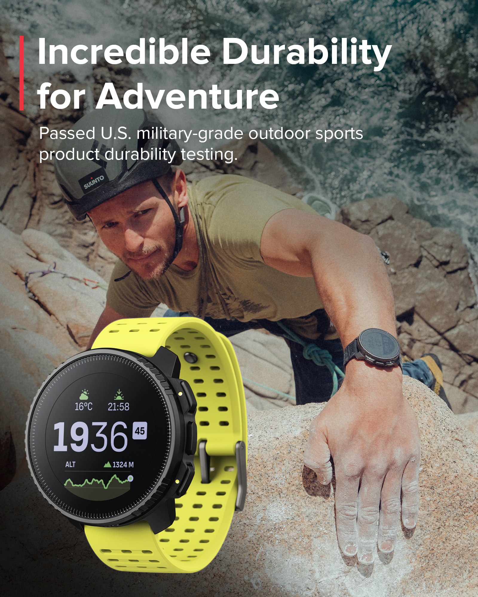SUUNTO VERTICAL Black Lime GPS Adventure Sports Watch