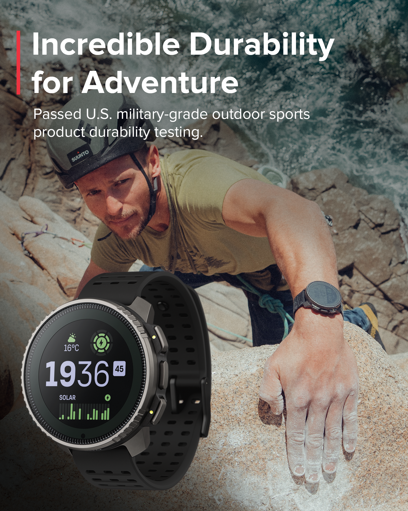 SUUNTO VERTICAL Titanium Solar Black GPS Adventure Sports Watch