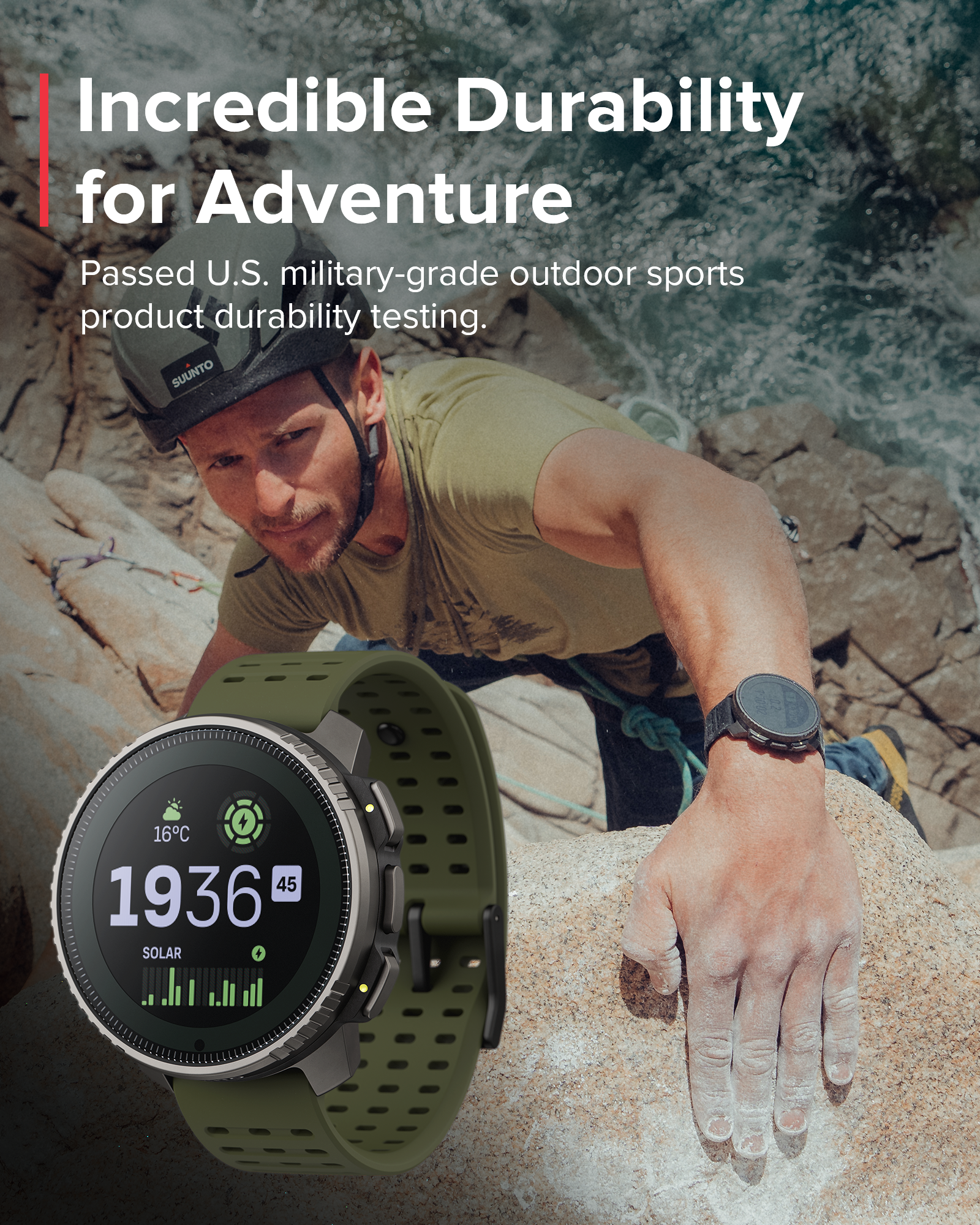 SUUNTO VERTICAL Titanium Solar Forest GPS Adventure Sports Watch