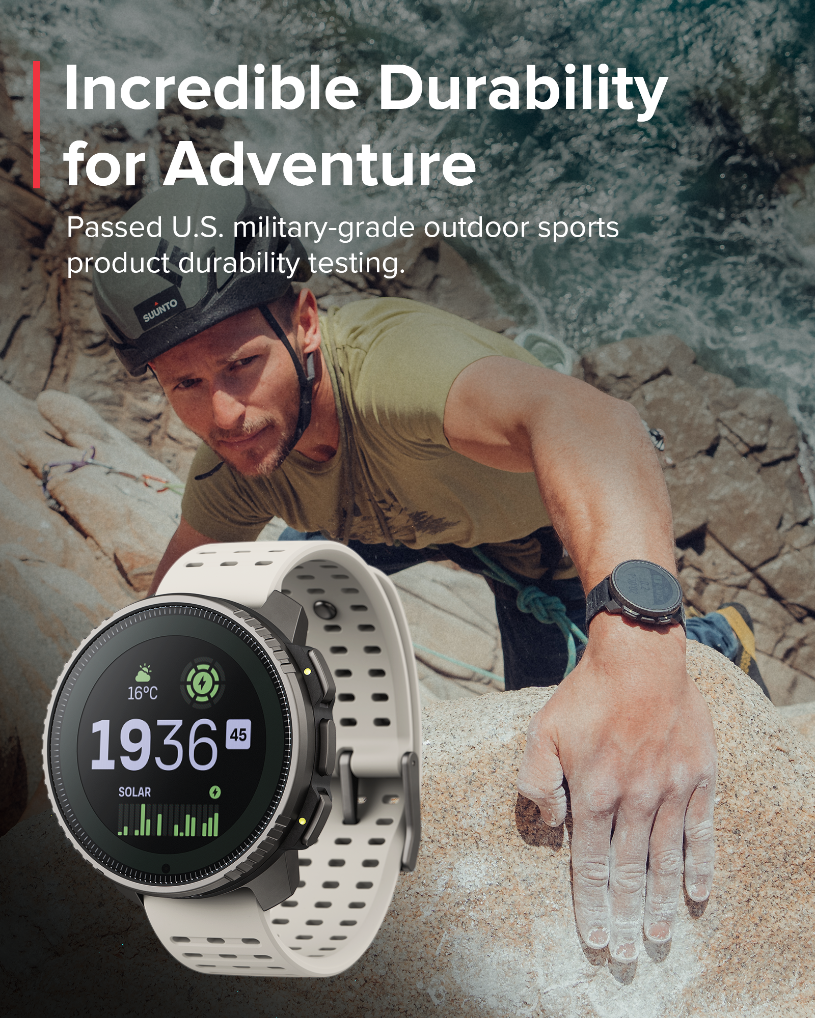 SUUNTO VERTICAL Titanium Solar Sand GPS Adventure Sports Watch