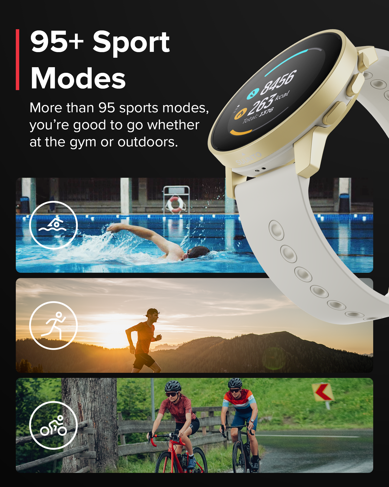 SUUNTO 9 PEAK PRO Pearl Gold GPS Sports Watch