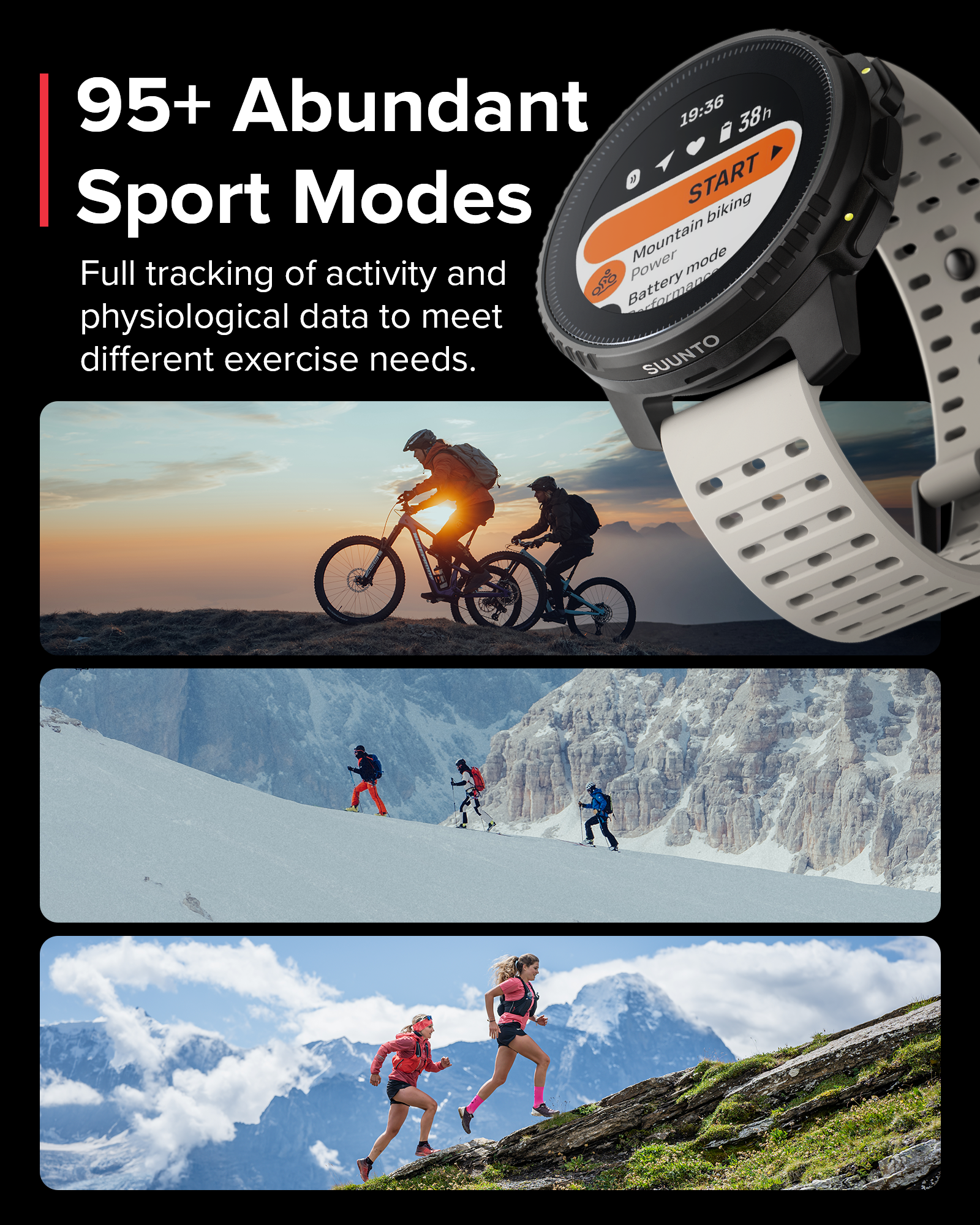 SUUNTO VERTICAL Solar Sand GPS Adventure Sports Watch