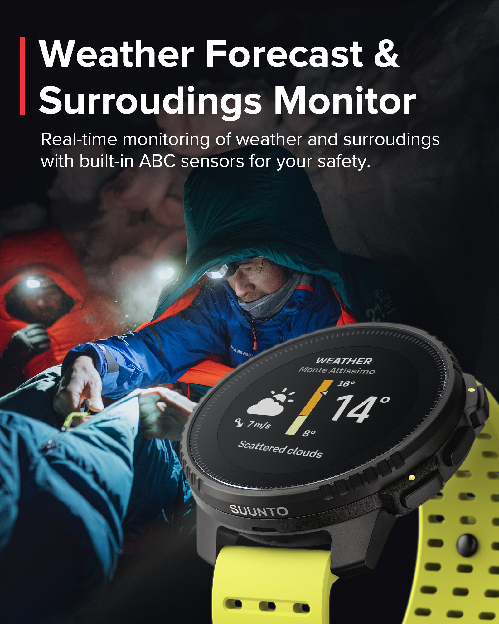 SUUNTO VERTICAL Black Lime GPS Adventure Sports Watch