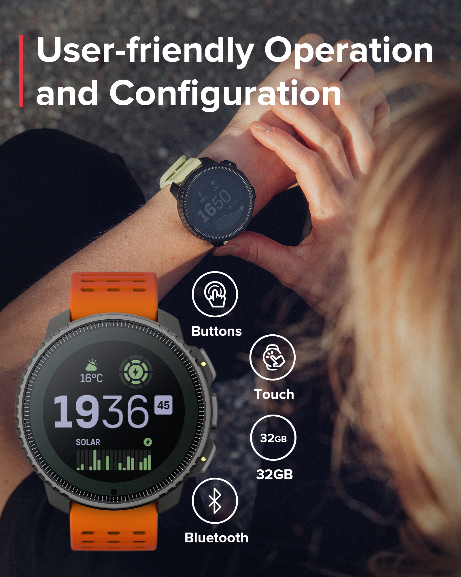 Refurbished Suunto Vertical Solar Canyon