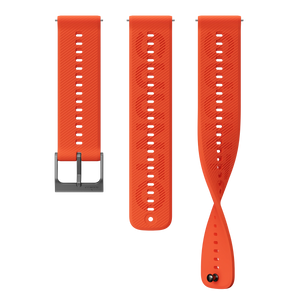 Suunto 22mm Athletic 6 Silicone Strap Coral Orange S+M - SUUNTO US