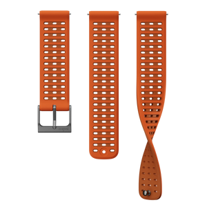 Suunto 22mm Athletic 9 Silicone Strap Canyon Orange S+M - SUUNTO US