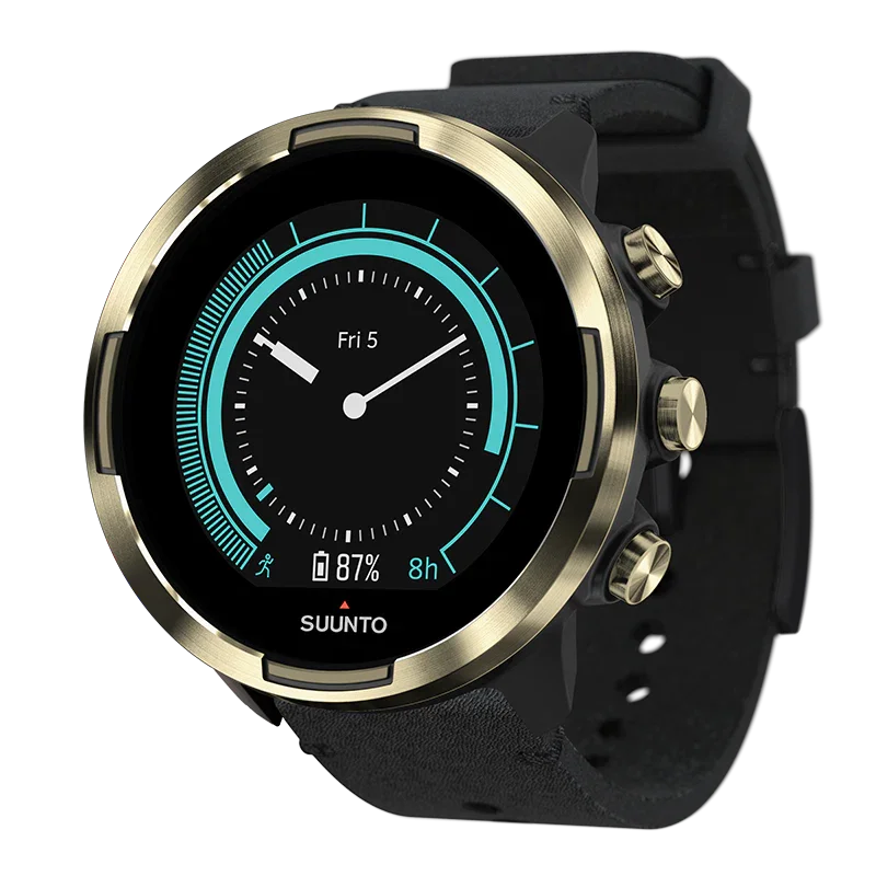 Suunto 9 Baro Gold Leather - SUUNTO US