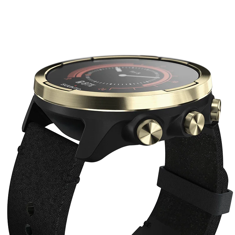 Suunto 9 Baro Gold Leather - SUUNTO US