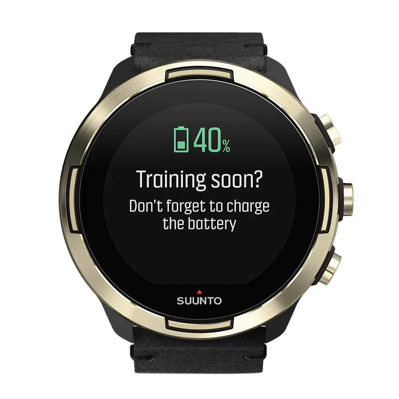 Suunto 9 Baro Gold Leather - SUUNTO US
