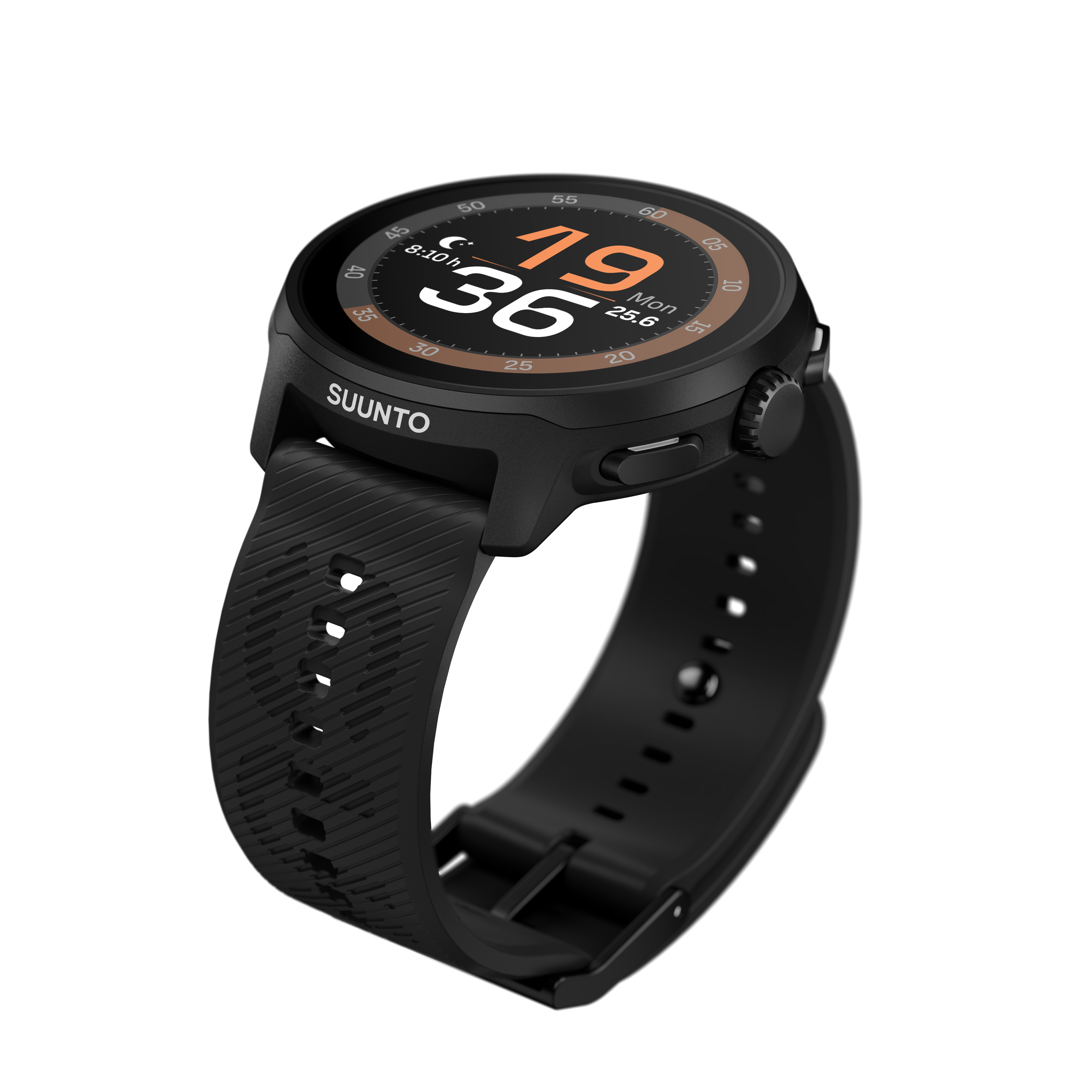 Suunto 22mm Athletic 6 Silicone Strap All Black S+M