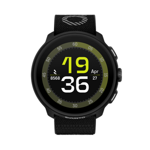 Suunto Run watch front view - all black