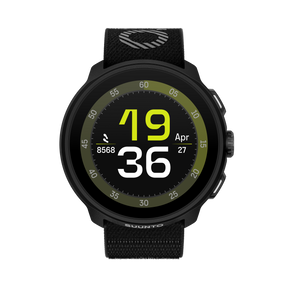 Suunto Run watch front view - all black