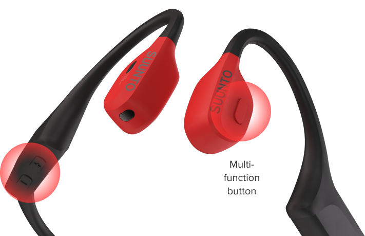 control your Suunto Wing bone conduction headphones