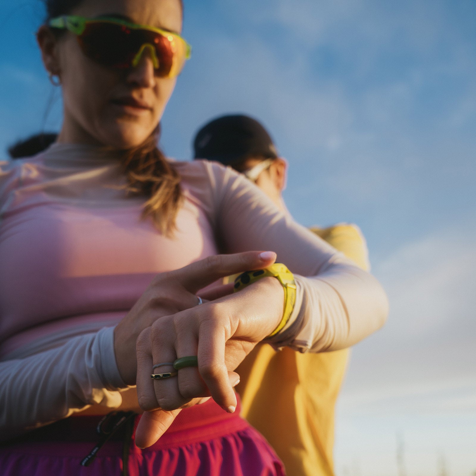 Suunto 22mm Athletic 7 Loop Textile Strap Lime S/M+M/L