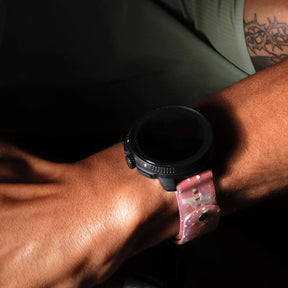 Suunto 22mm Athletic 6 Silicone Strap PWRUP Red S+M