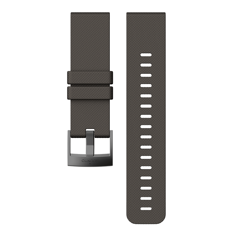 Suunto Traverse Graphite Silicone Strap Watch Band