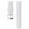 Suunto 24mm Athletic 3 Silicone Strap White Steel Size M - SUUNTO US