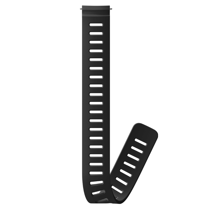 Suunto 24mm Dive 1 Silicone Extension Strap Black Watch Band
