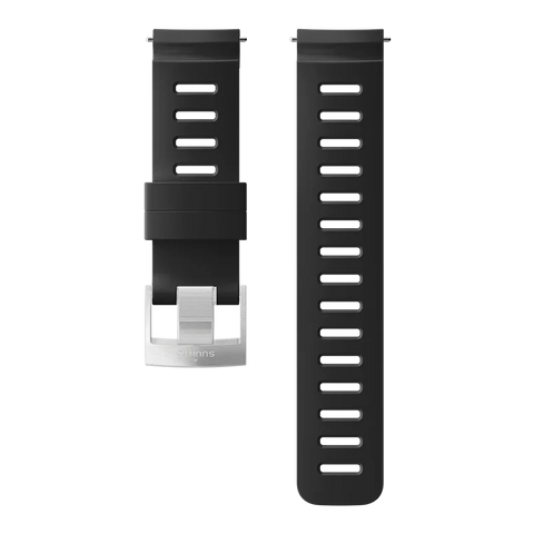 Suunto 24mm Dive 1 Silicone Strap Black Steel Size M - SUUNTO US