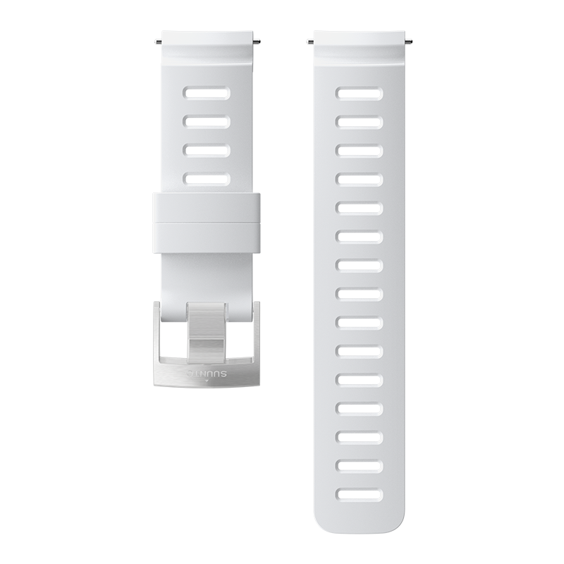 Suunto 24mm Dive 1 Silicone Strap White Steel Size M