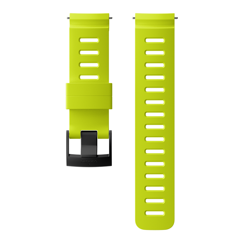 Suunto 24mm Dive 1 Silicone Strap Lime Black Size M