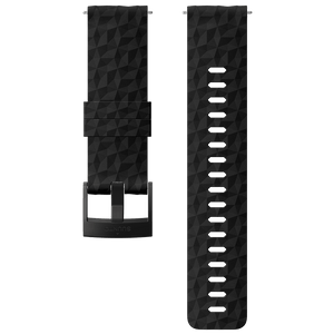 Suunto 24mm Explore 1 Silicone Strap Black Black Size M Watch Band