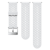 Suunto 24mm Athletic 1 Silicone Strap White Steel Size S+M Watch Band