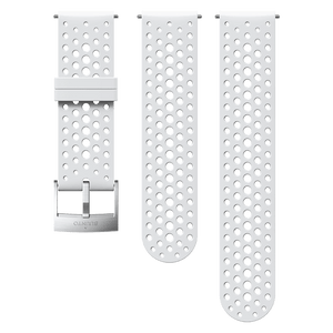 Suunto 24mm Athletic 1 Silicone Strap White Steel Size S+M Watch Band