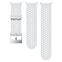 Suunto 24mm Athletic 1 Silicone Strap White Steel Size S+M Watch Band