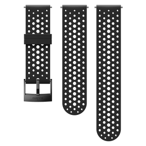Suunto 24mm Athletic 1 Silicone Strap Black Black Size S+M Watch Band