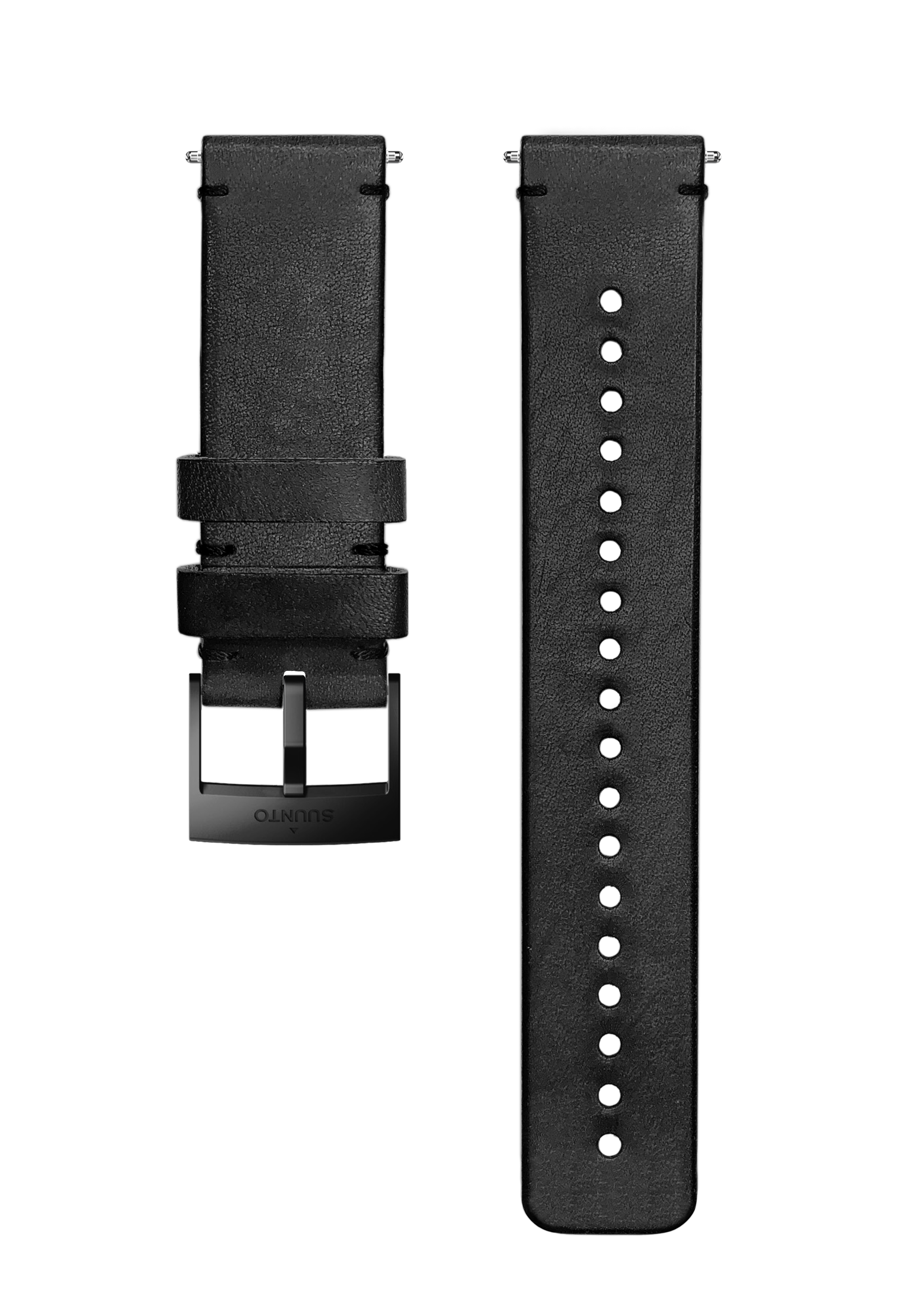 Suunto 24mm Urban 2 Leather Strap Black Black Size M Watch Band