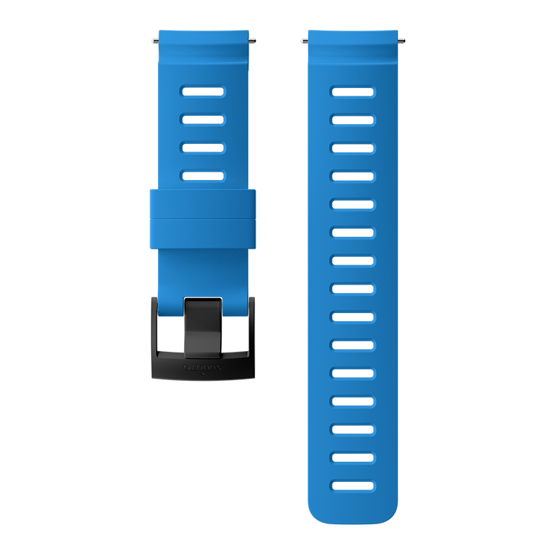 Suunto 24mm Dive 1 Silicone Strap Blue Black Size M Watch Band